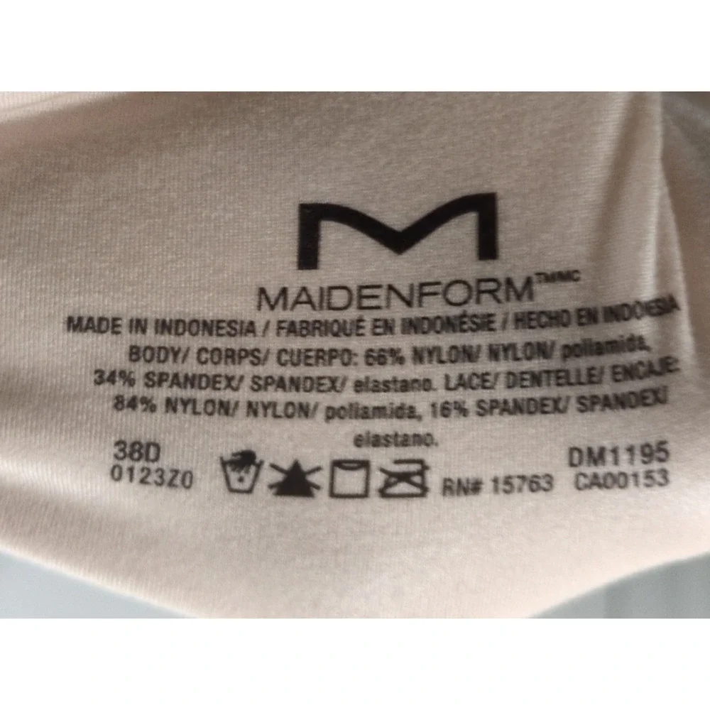Maidenform Comfort Devotion Your Lift Push-Up Bra DM1195 38D Evening Blush NWT